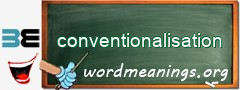 WordMeaning blackboard for conventionalisation